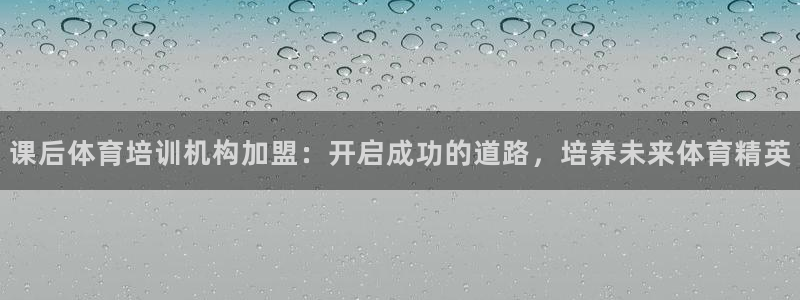 耀世平台代理多少钱一个：课后体育培训机构加盟：开启成